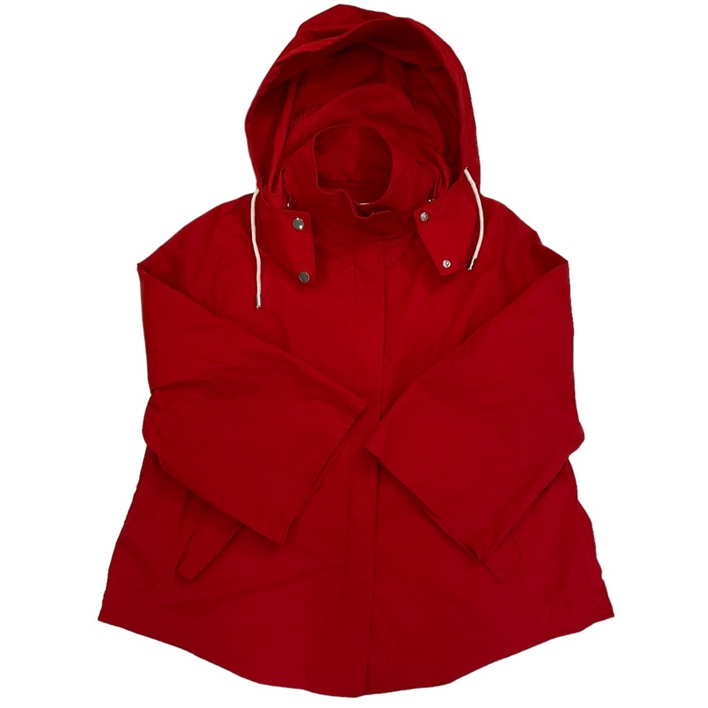 NWT Zara Women’s Red Swing Style Spring Jacket With Removable Hood Size … - Picture 3 of 16